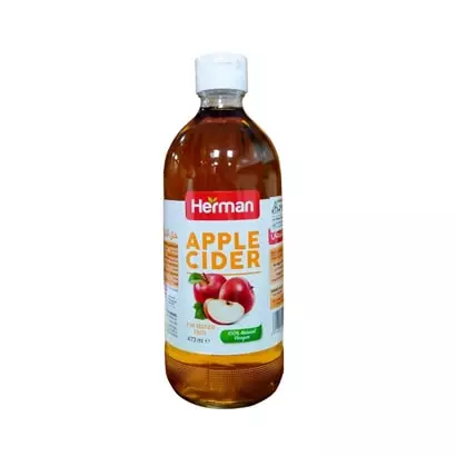Herman APPLE CIDER  VINEGAR (Glass Bottle)(DUBAI)-473ML